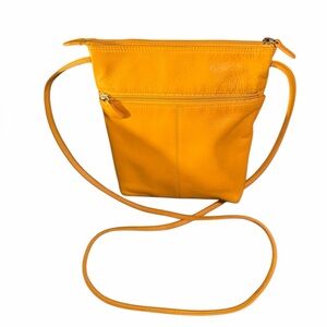 ILI Yellow Leather Crossbody Bag